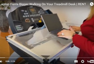 Make Laptop Fonts Bigger Walking On Your Treadmill Desk